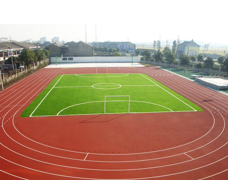 塑膠跑道材料學(xué)校操場塑膠跑道硅
